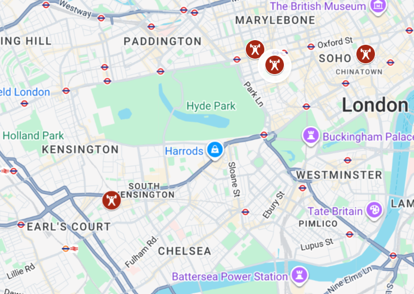 image of a personal trainer guiding a client through a workout