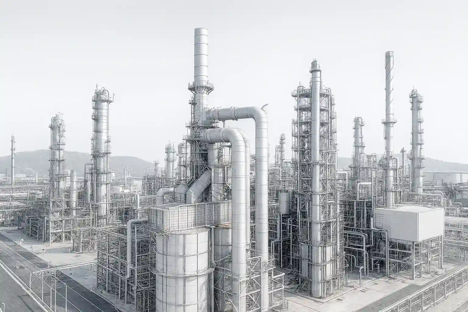 image of a geothermal plant with advanced technology