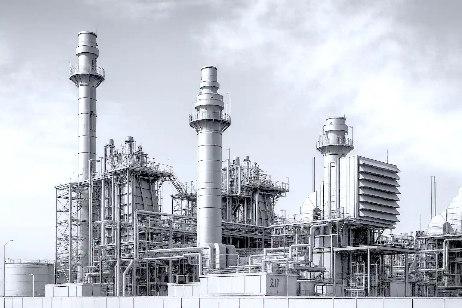 image of a geothermal plant with advanced technology