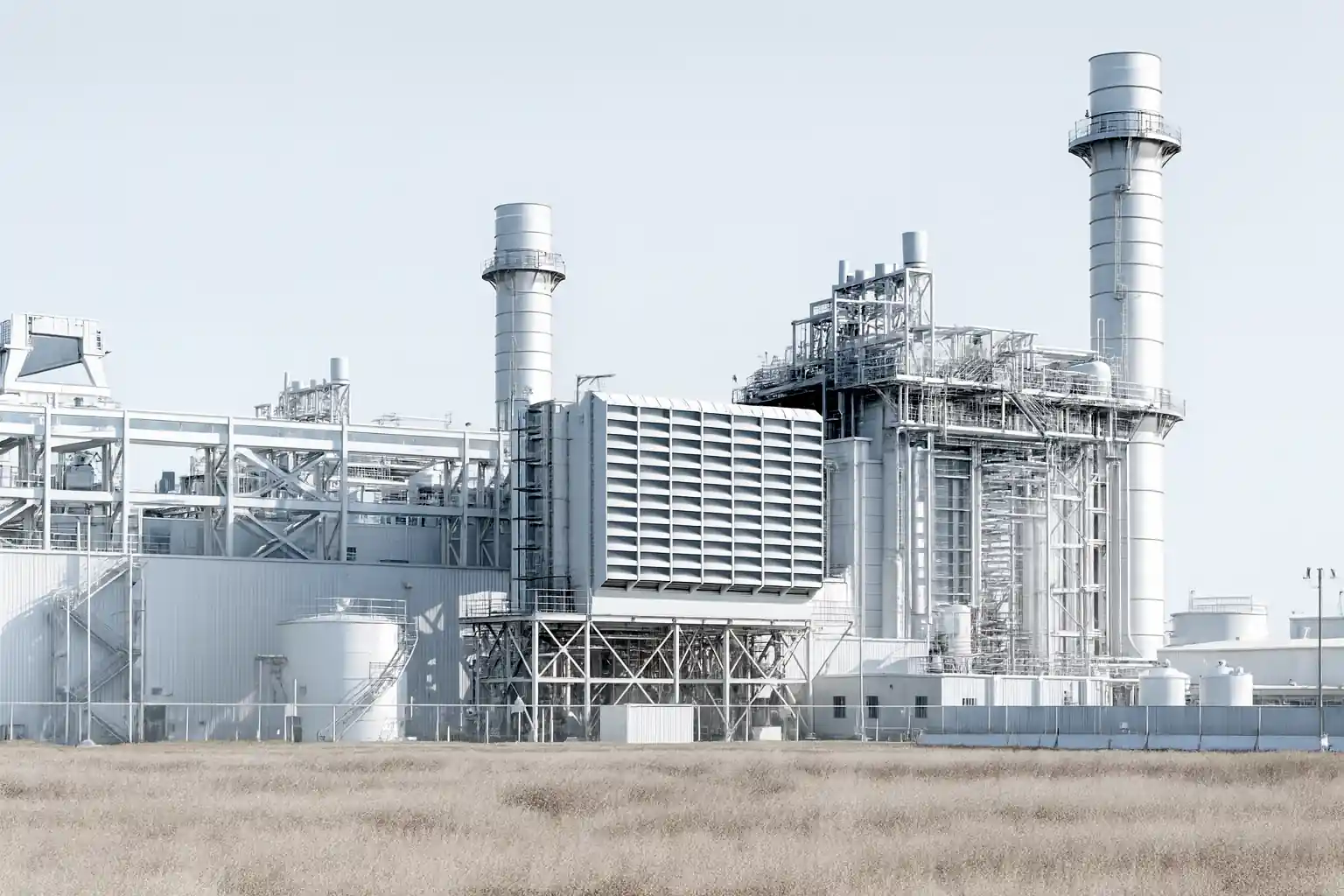 image of a geothermal plant with advanced technology