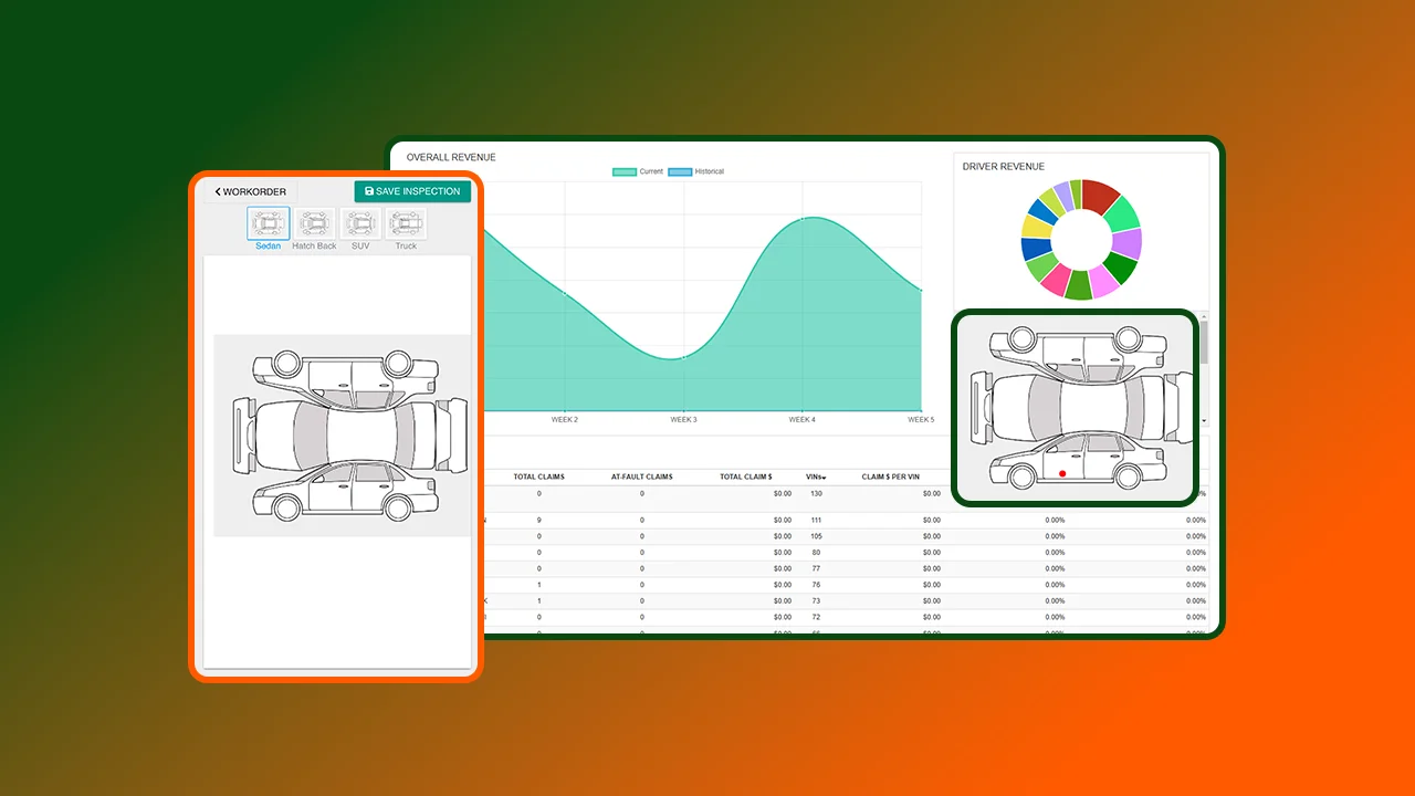 Print screen of car hauling software