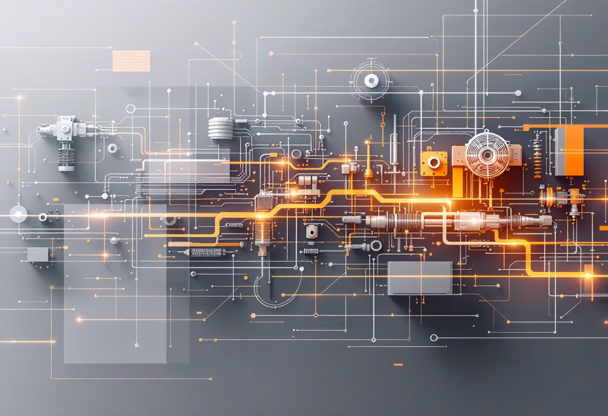 [digital project] image of factory automation