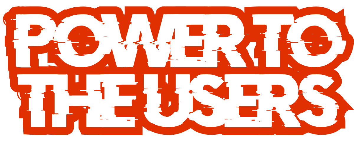 Power to the users sticker