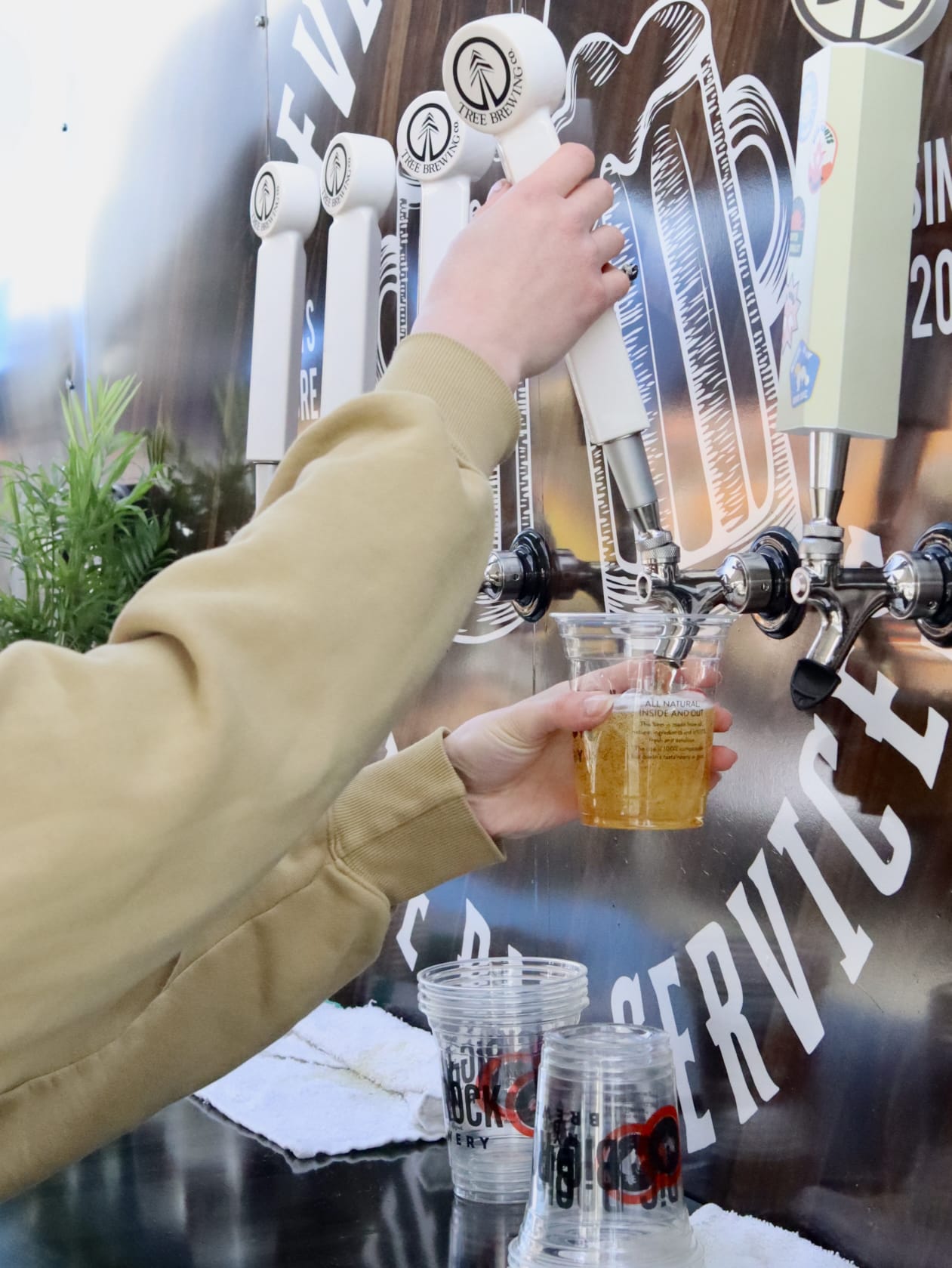 image of travel tech demonstration at a fair