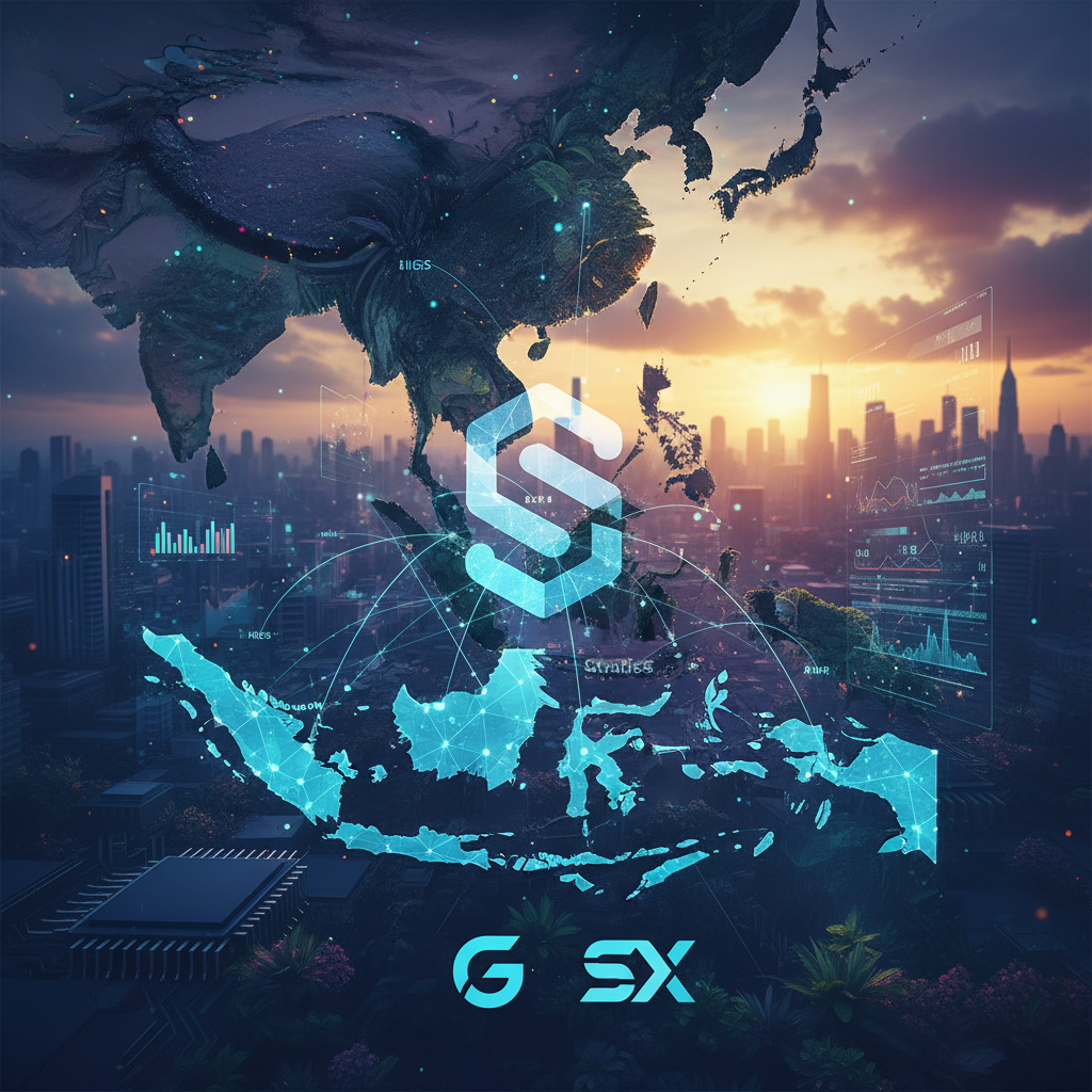 People using GrabPay on their phones with digital currency symbols in the background, representing StraitsX partnership.