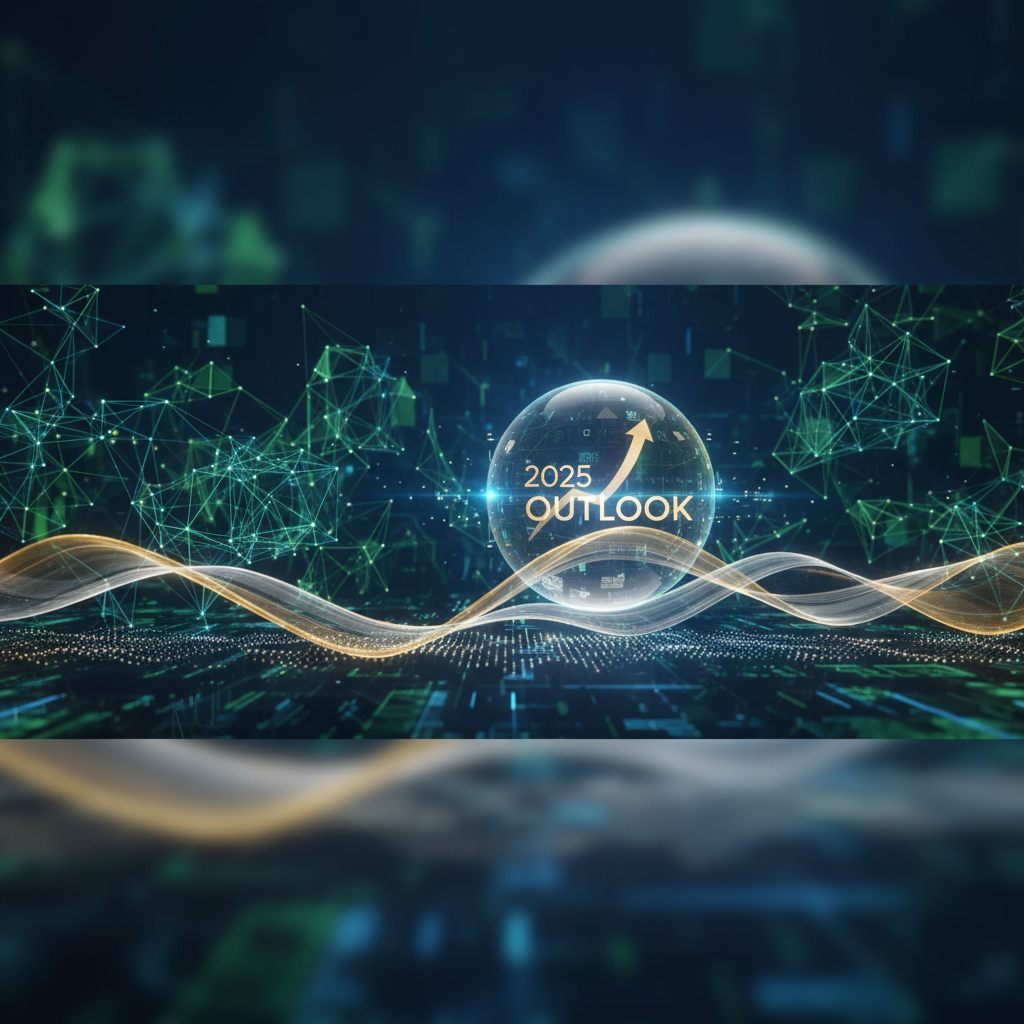 Chart showing XRP price predictions with various liquidity models and growth factors influencing the 2025 outlook.