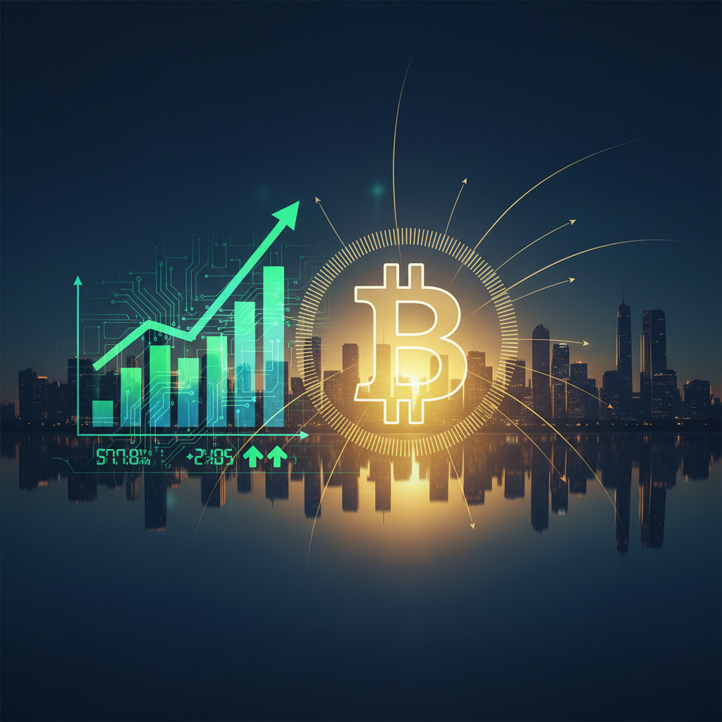 Nvidia CEO Jensen Huang smiles on stage, with a blurred backdrop of an audience and a projection screen.