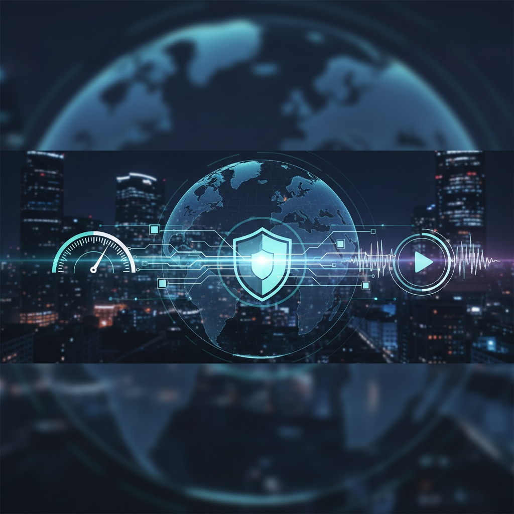 A person browsing securely on a laptop with a VPN, symbolizing online privacy and protection in a digital world.