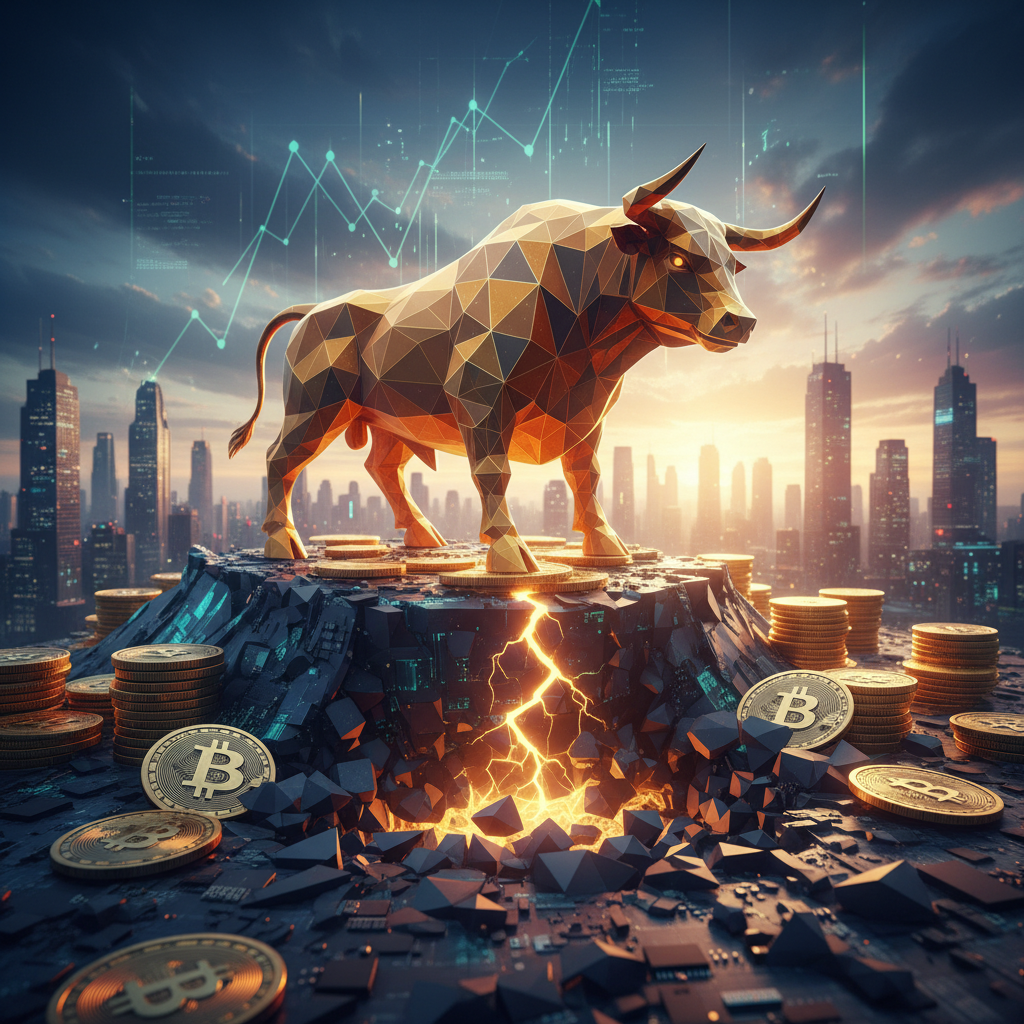 Digital currencies on a screen showing market trends, representing the volatile but promising nature of the crypto market.