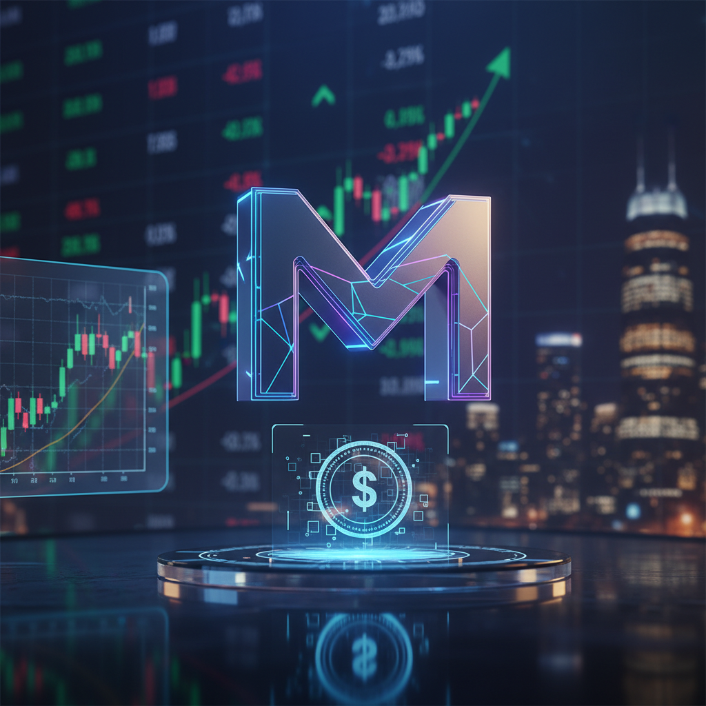 A conceptual graphic showing the high-speed, parallel processing capabilities of the Monad blockchain network.