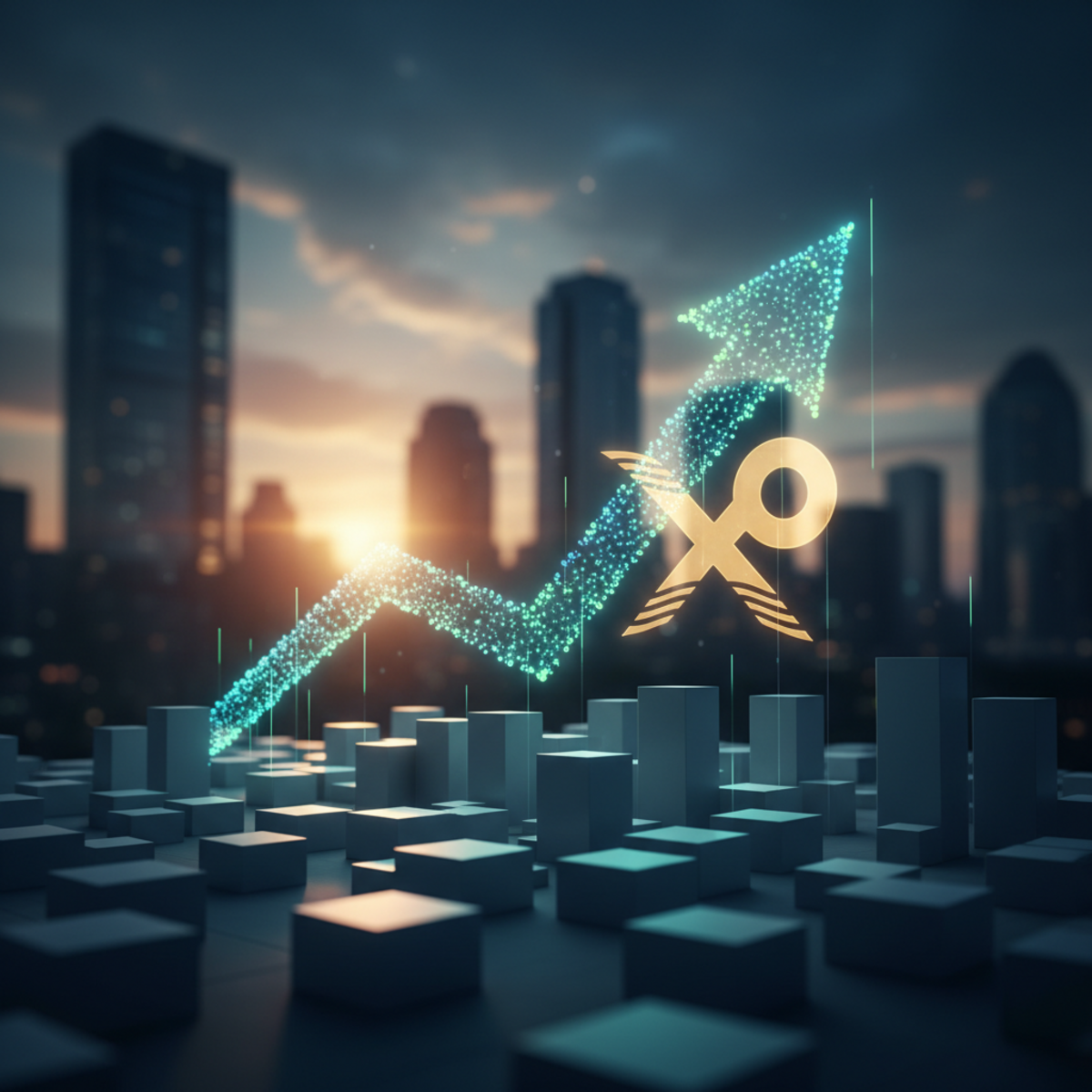 A technical analysis chart of XRP's price showing a consolidation phase and a potential breakout pattern with key support levels marked.