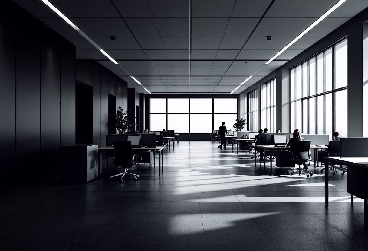 [background image] image of open office space (for a nonprofit & charity).