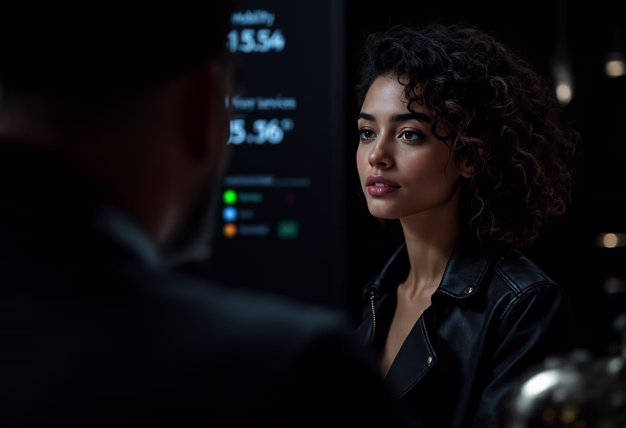 image of a person asking a question at an information counter (for a mobility and transportation)