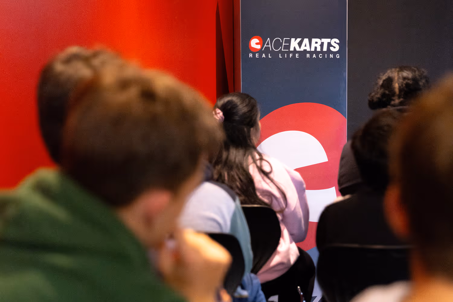 Parent and child racing together