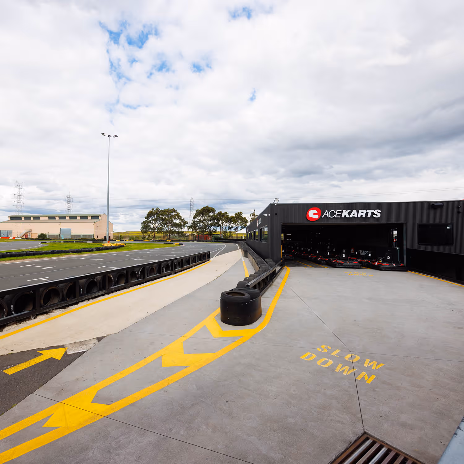 Ace Karts venue and track view.