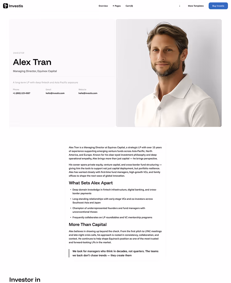 Overview Investors Details