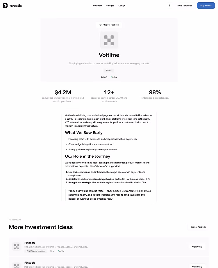 Overview Portfolio Details