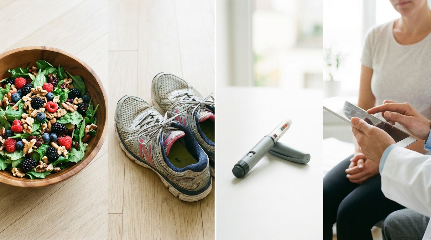 Comparing GLP-1 medication with traditional diet and exercise for weight loss