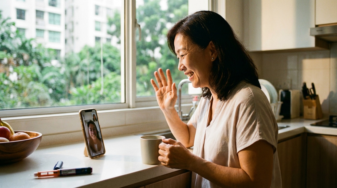 Telehealth consultation for GLP-1 weight loss program in Singapore