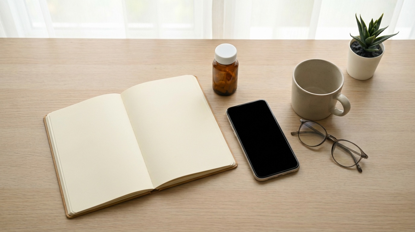Calendar and medication bottle representing the timeline for orforglipron availability