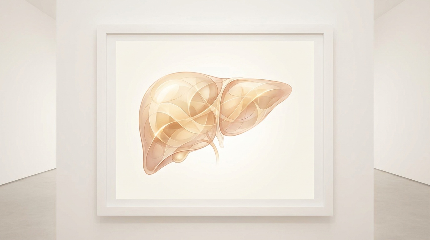Conceptual illustration of liver fat reduction from dual agonist treatment