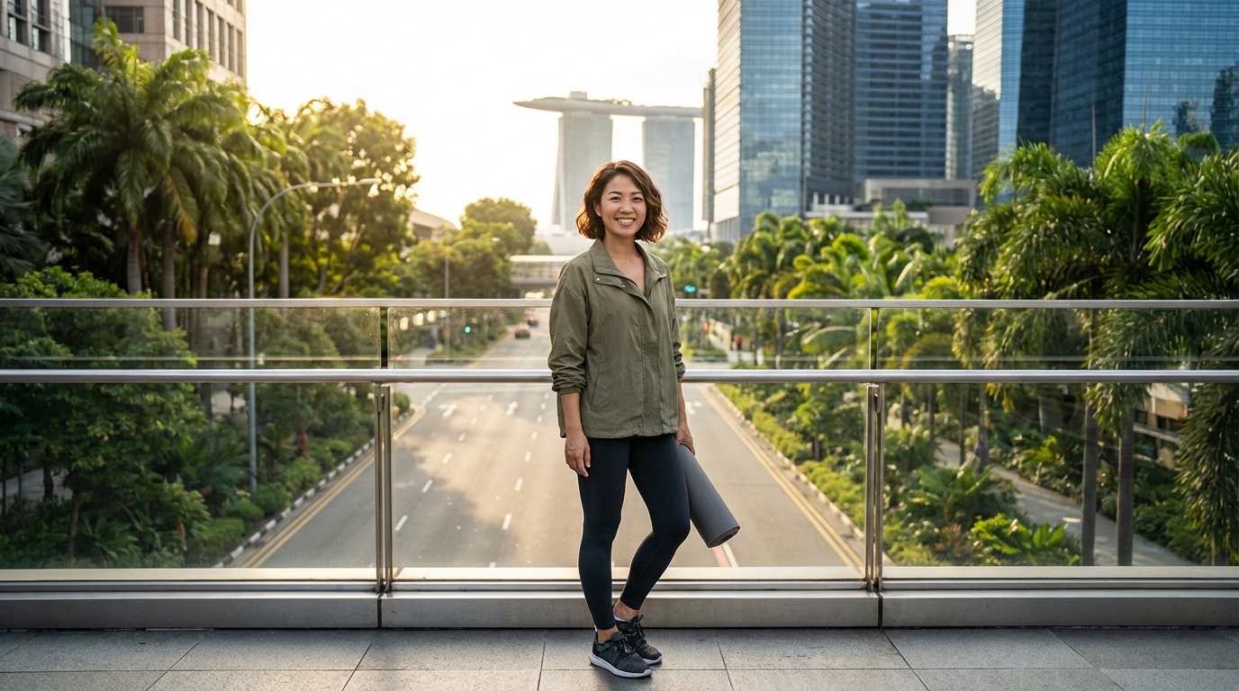 Woman in Singapore considering weight loss treatment options