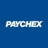 Paychex company logo with white text on a blue background.