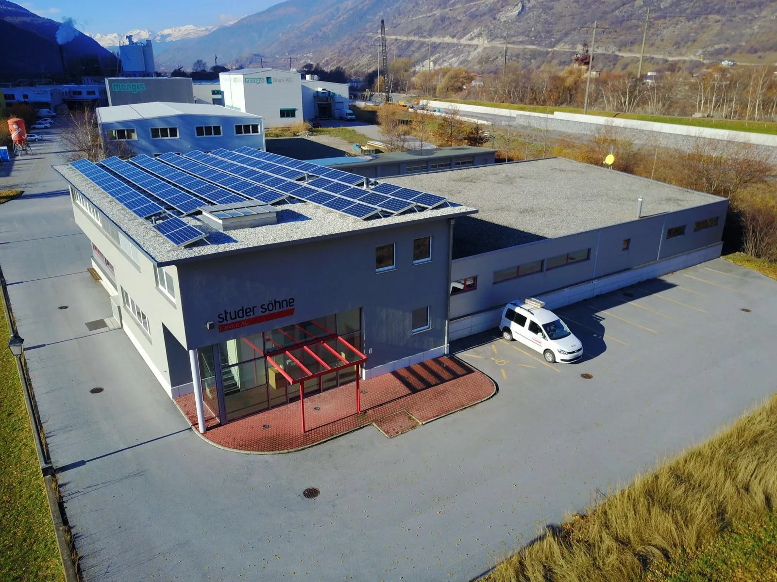 image of solar panels installation