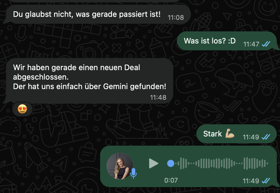 Kunde wird bei Chat GPT gefunden GEO Webbline