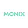 Monix logo in bold mint green letters.