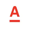 Red uppercase letter A with a horizontal red line beneath it on a white background.