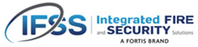 Logo of IFSS Integrated Fire and Security Solutions, a Fortis brand.