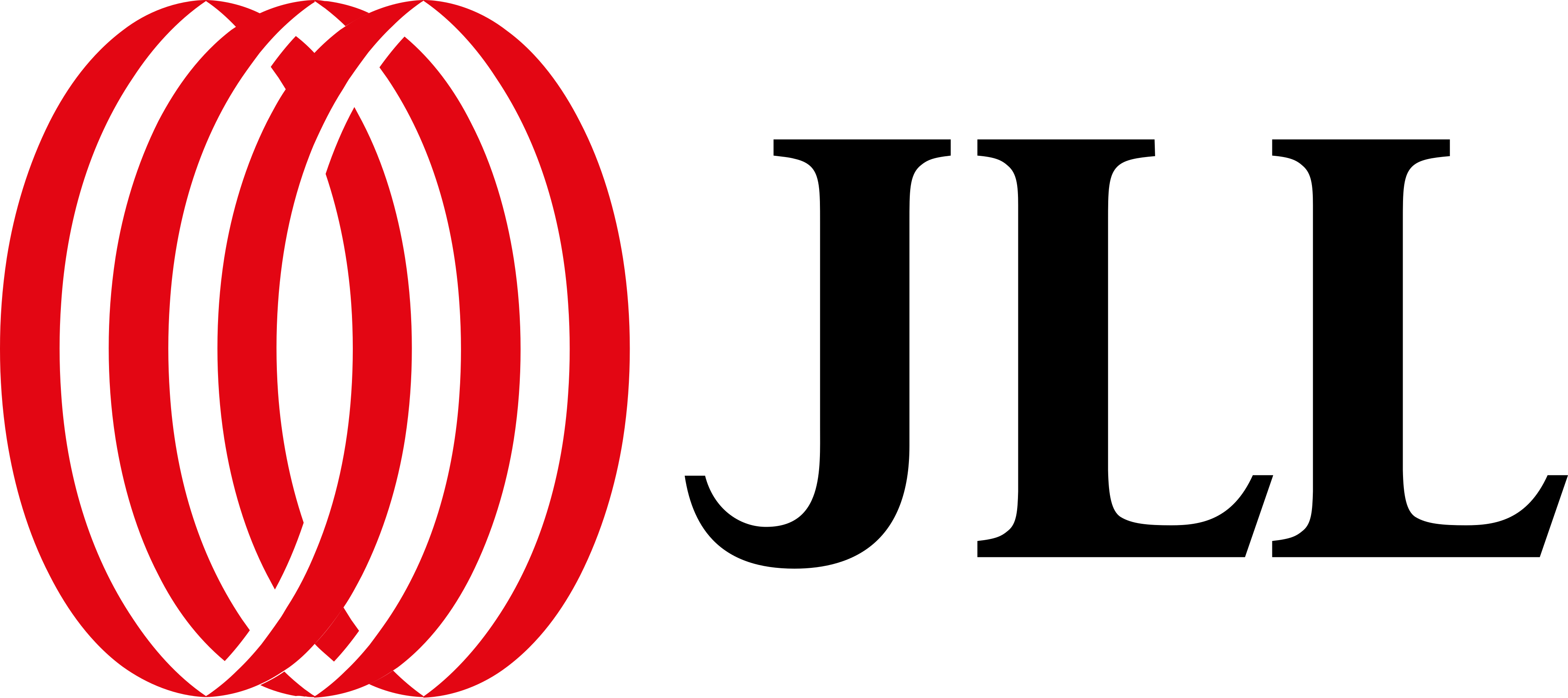 JLL logo with red and black interlocking elliptical shapes and bold black text on a white background.