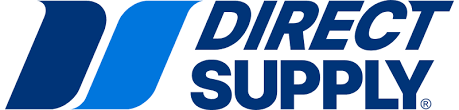 Direct Supply company logo with stylized double D design.