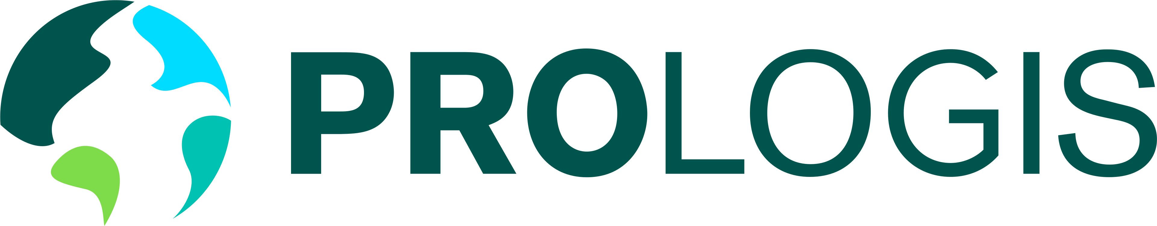Prologis logo with stylized globe and company name in dark green text.