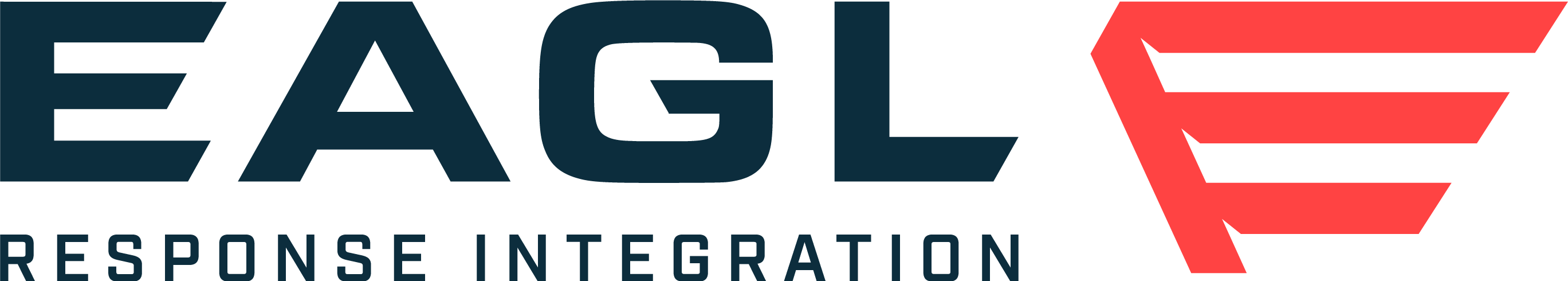 EAGL logo with black text and a red geometric wing shape on the right.
