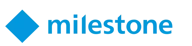 Milestone company logo with a blue diamond icon and blue lowercase text.
