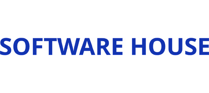 Software House logo with stylized blue horizontal bar and text.