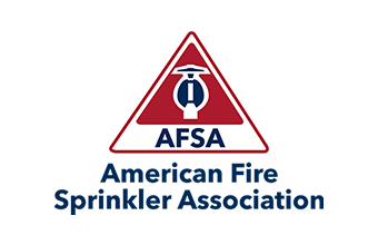 AFSA logo with a red triangle, a blue stylized faucet icon, and text below.