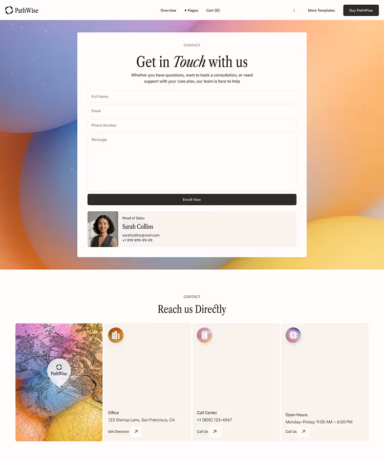 Schools Coaching Webflow template 