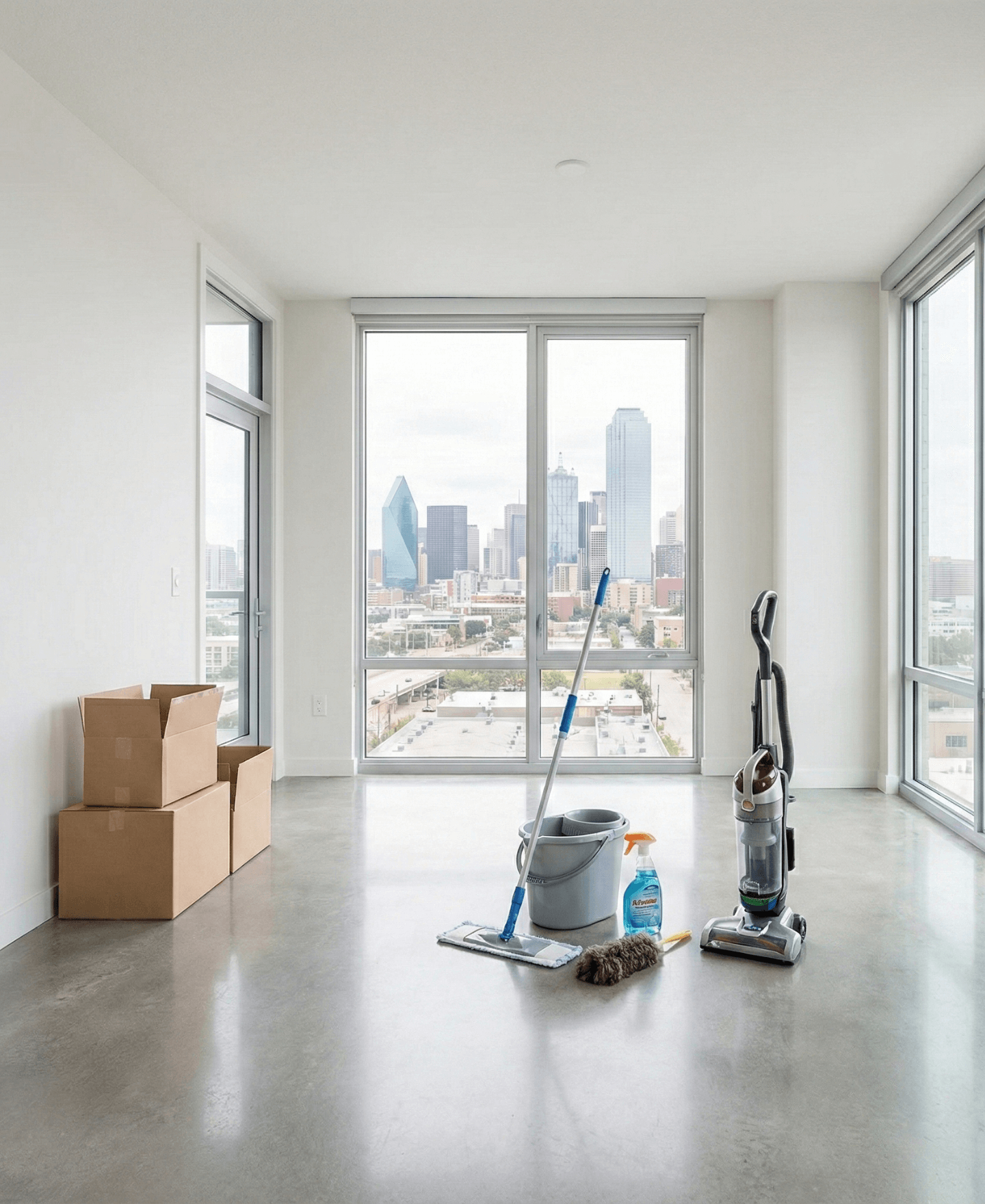 Residential move-in / move-out cleaning services in Dallas, TX