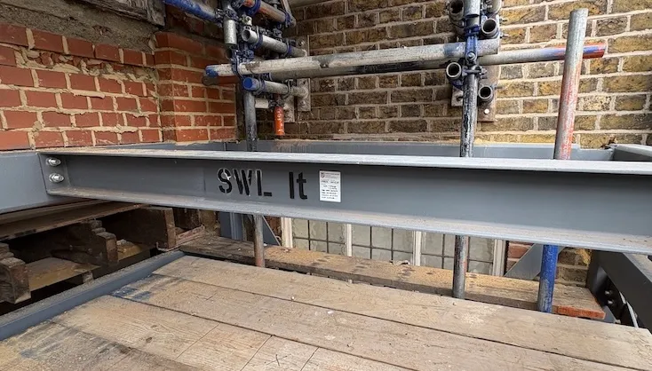 Beam load tested to 1 tonne safe working load.