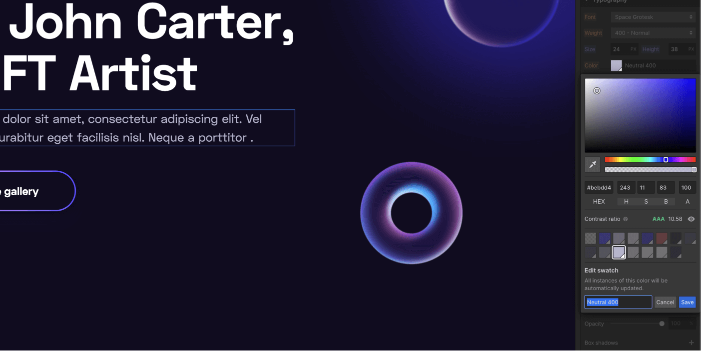 Colors - NFT Webflow Template