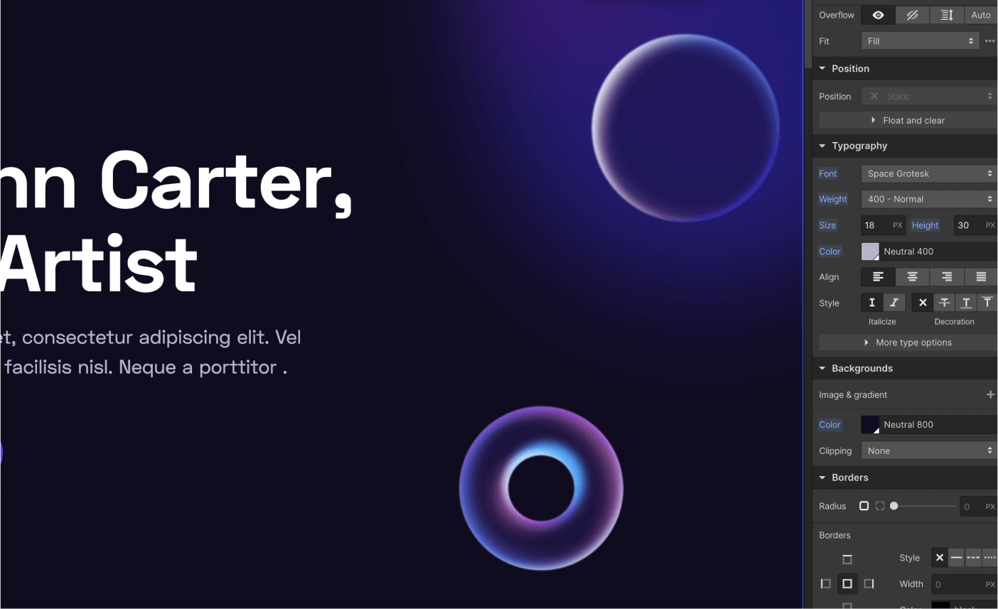 Typography - NFT Webflow Template