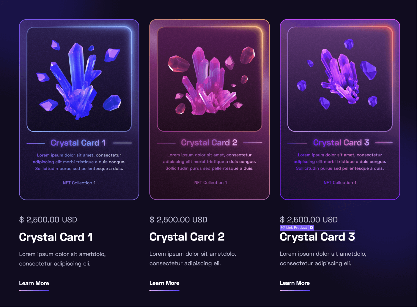 eCommerce Products - NFT Webflow Template