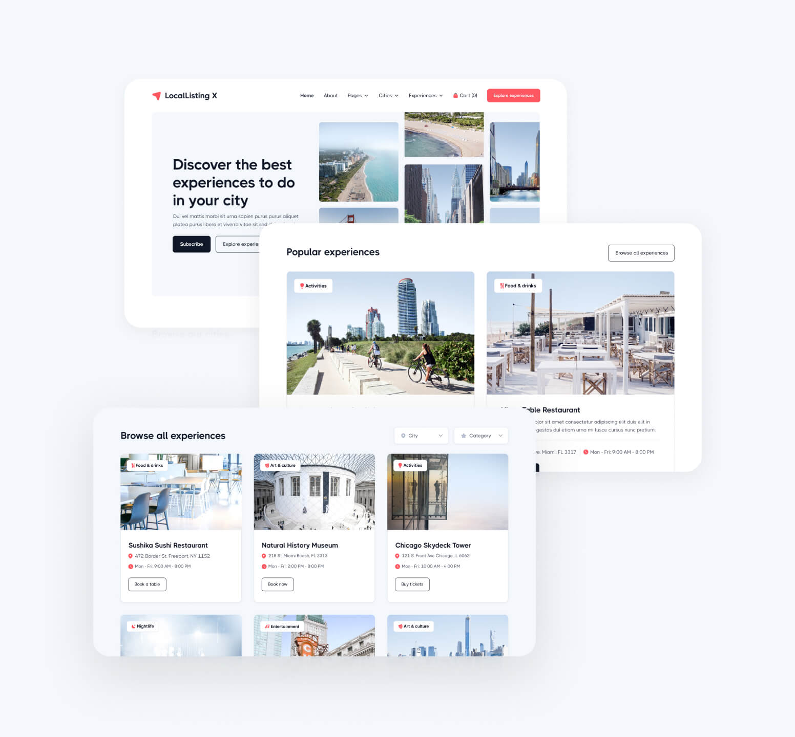 LocalListing X - 36 Sections Included - Webflow Template
