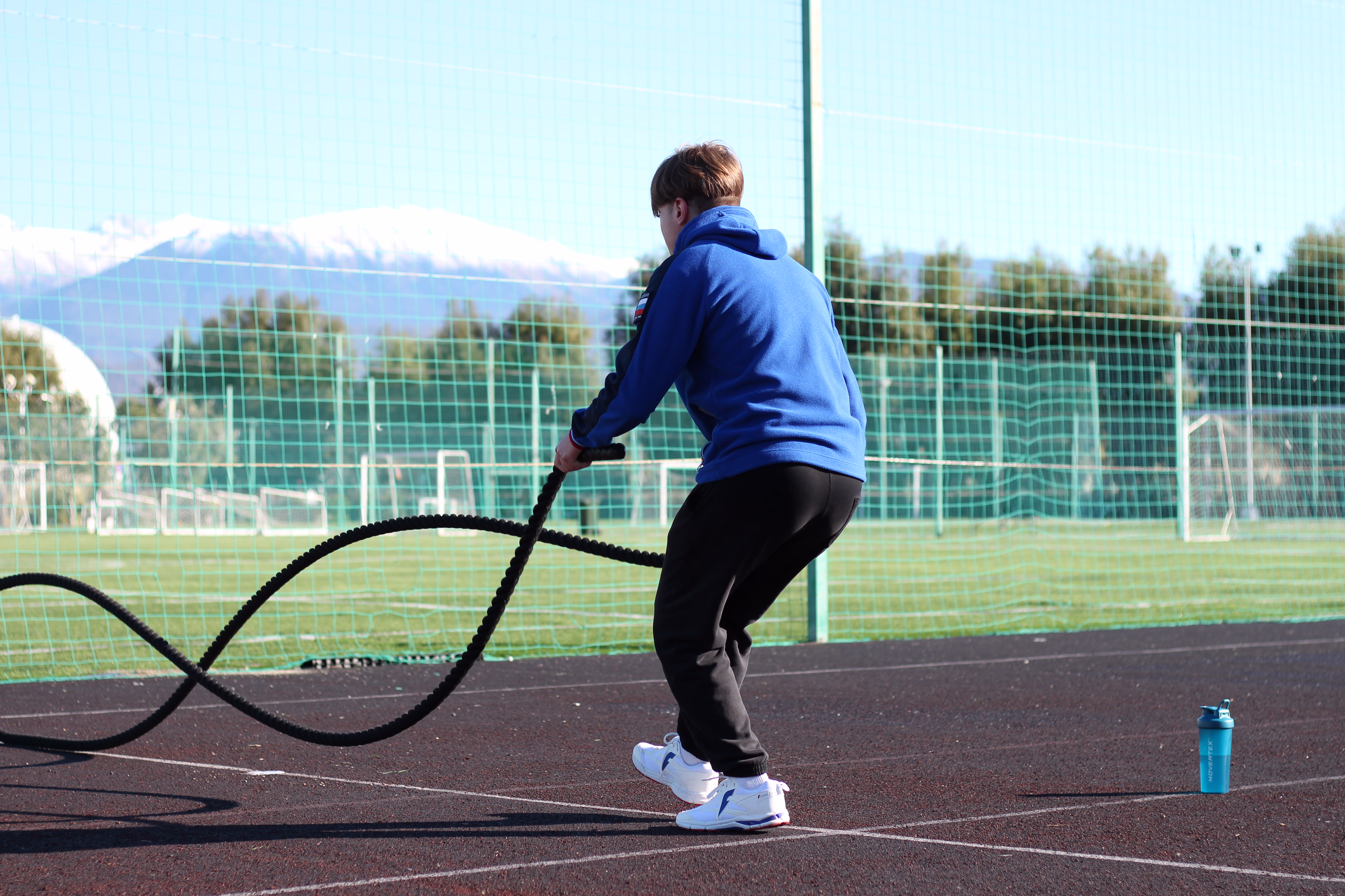 Упражнение с канатом на спортивно-тренировочных сборах