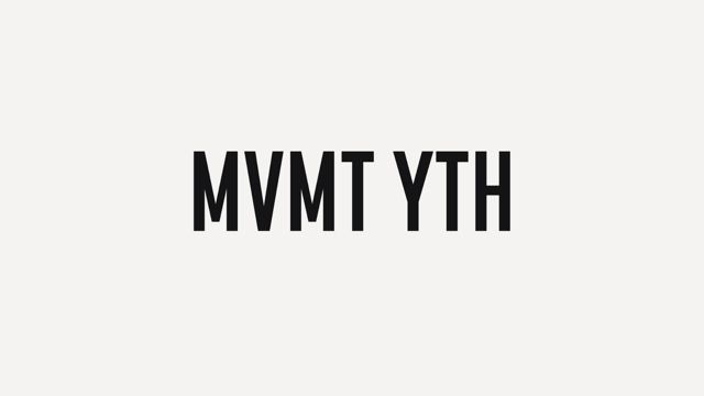 Text logo reading MVMT YTH in bold black letters on a light grey background.