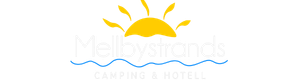 Mellbystrands camping & hotell, logotyp.