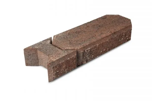 HB-Betonin betonisen muurikiven kansikivi Vallikivikansipari Karelia lohkopinnalla 600 x 215 x 100 mm